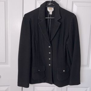 Talbots wool knit blazer sweater blazer